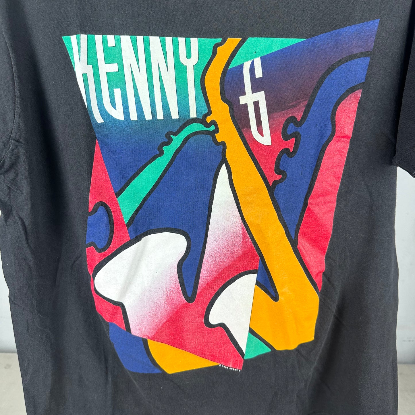 Vintage 1990 Kenny G Saxophonist Jazz Music Single Stitch T-Shirt