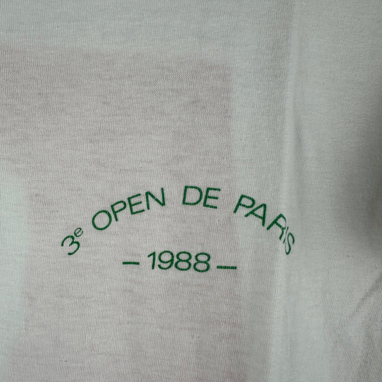 Vintage 1988 The Paris Masters Open De Paris Tennis Tournament Single Stitch T-Shirt