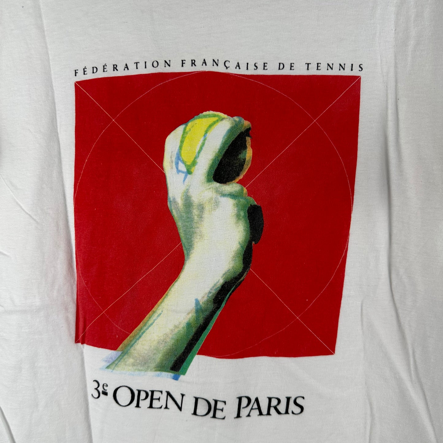 Vintage 1988 The Paris Masters Open De Paris Tennis Tournament Single Stitch T-Shirt