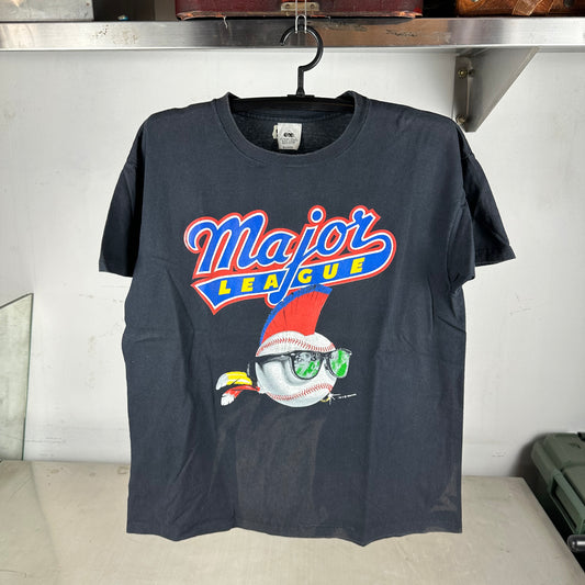 Vintage 1989 Major League Charlie Sheen Movie Promo Single Stitch T-Shirt