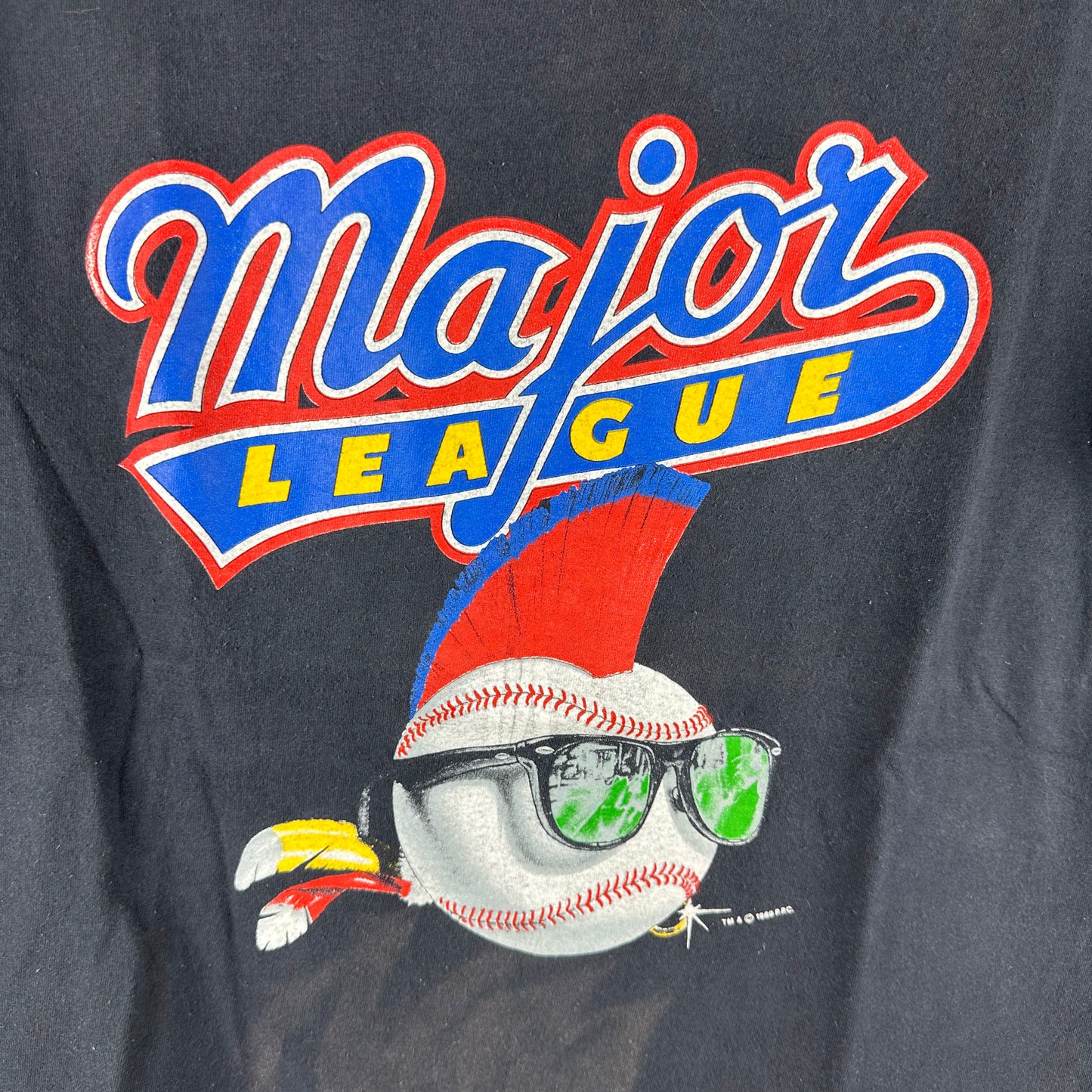 Vintage 1989 Major League Charlie Sheen Movie Promo Single Stitch T-Shirt