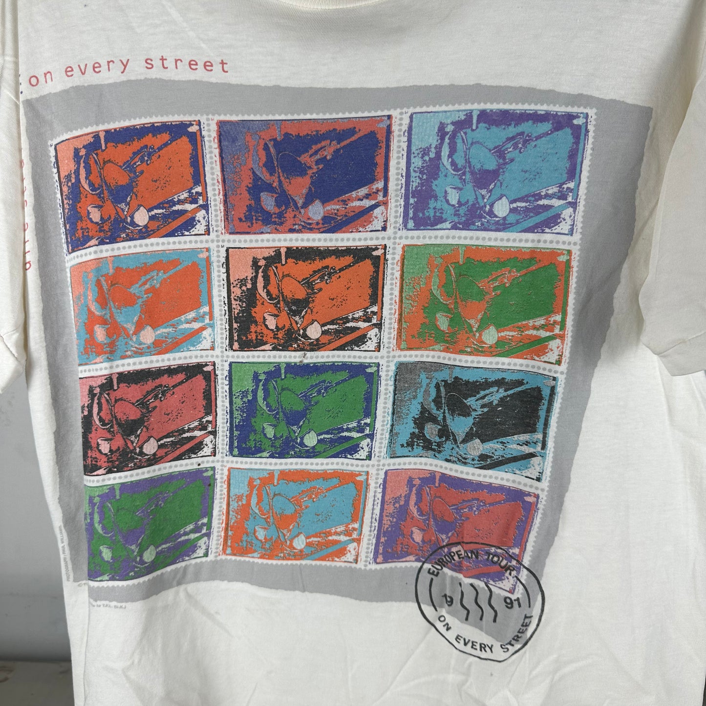 Vintage 1991 Dire Straits On Every Street Rock Band Tour Concert Single Stitch T-Shirt