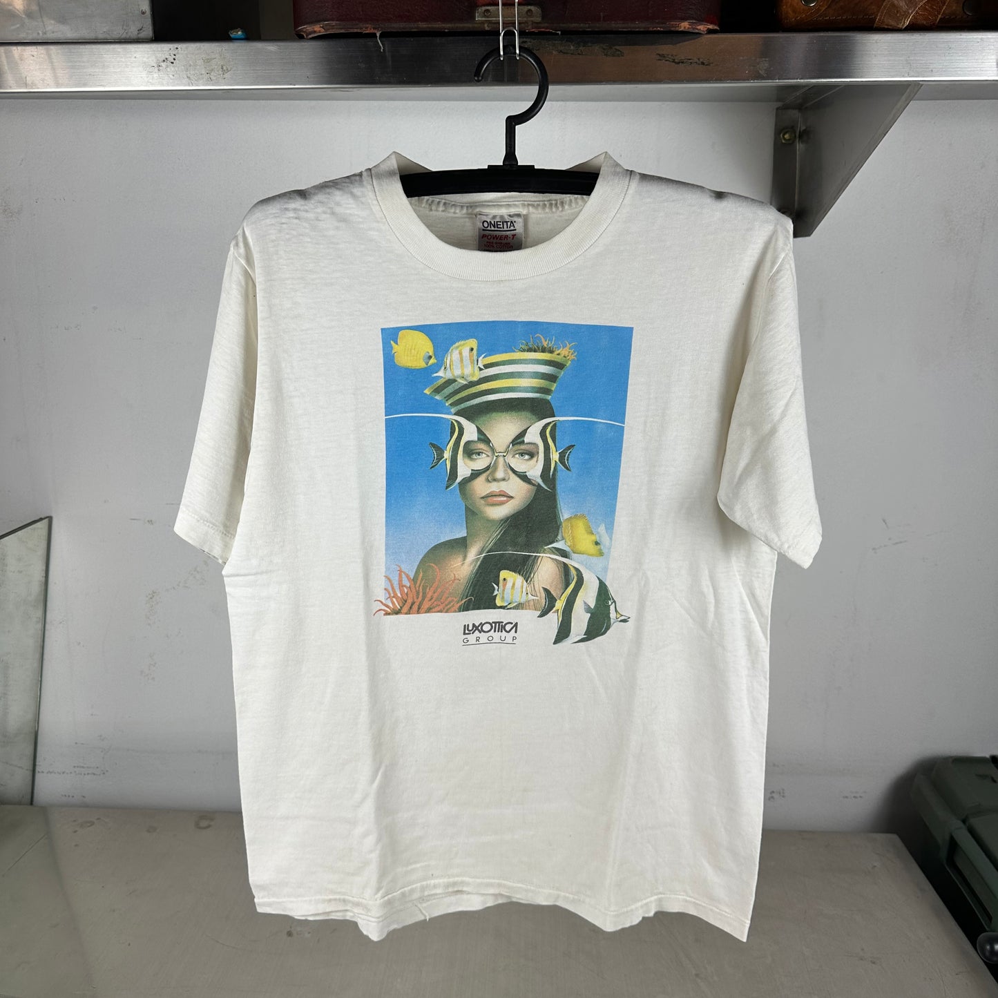 Vintage 90s Luxottica Group Glasses Promo Single Stitch T-Shirt
