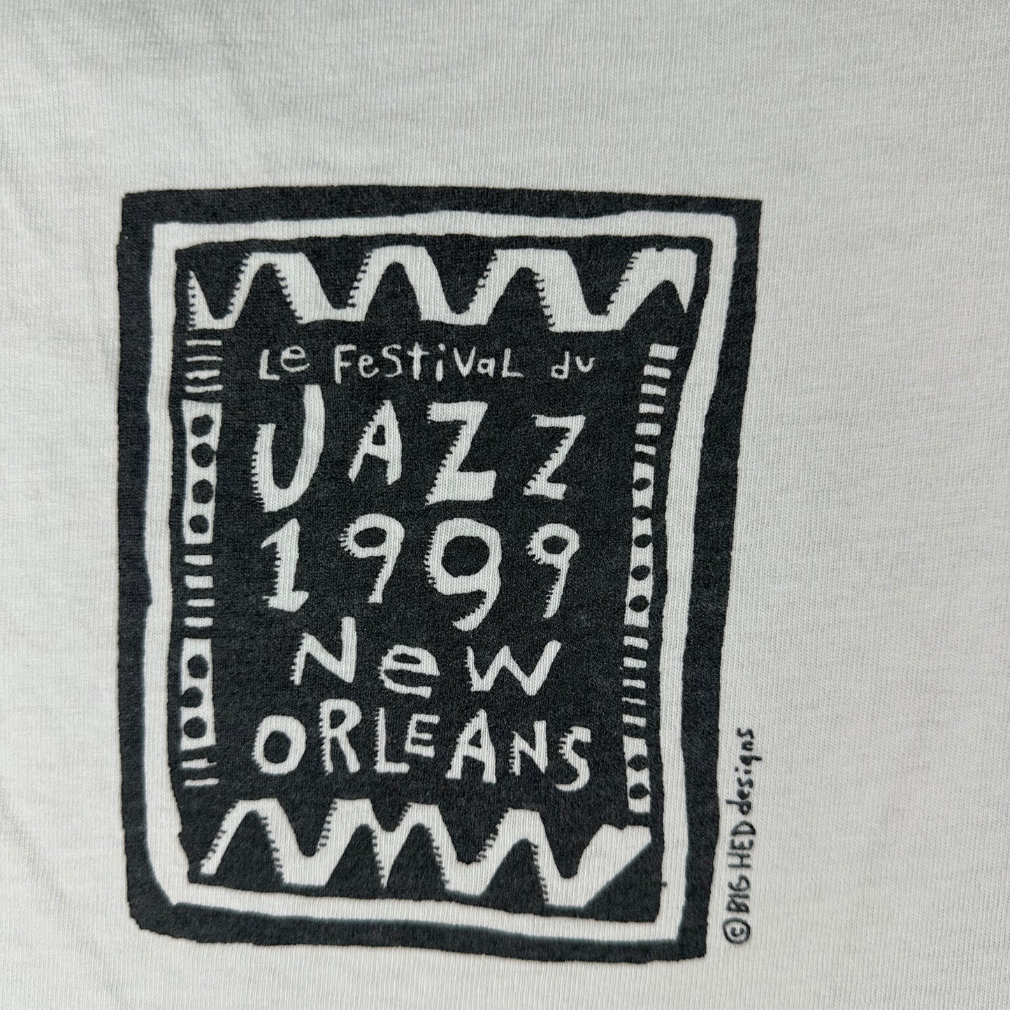 Vintage 1999 New Orleans Big Easy Jazz Cool Cats Graphic T-Shirt