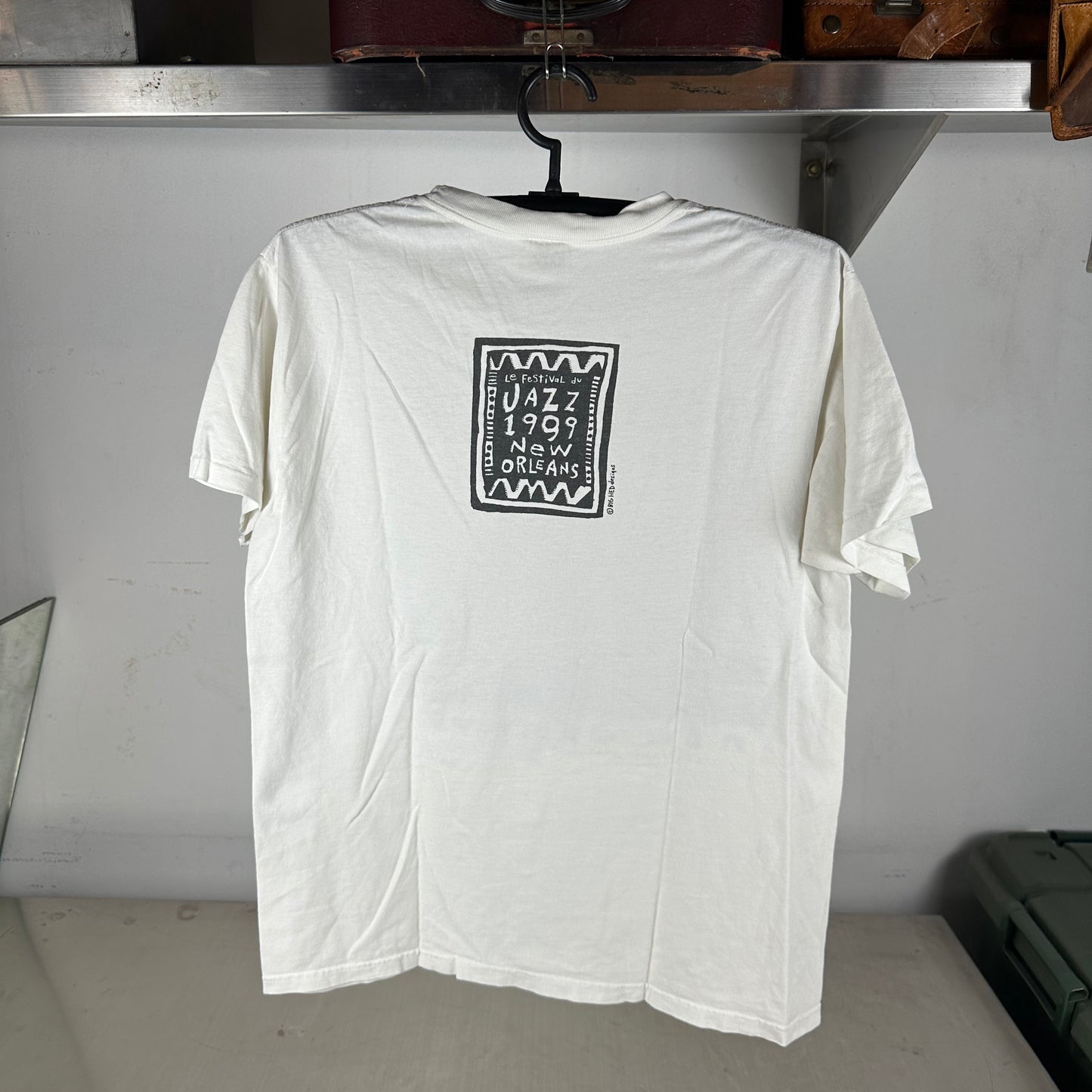 Vintage 1999 New Orleans Big Easy Jazz Cool Cats Graphic T-Shirt