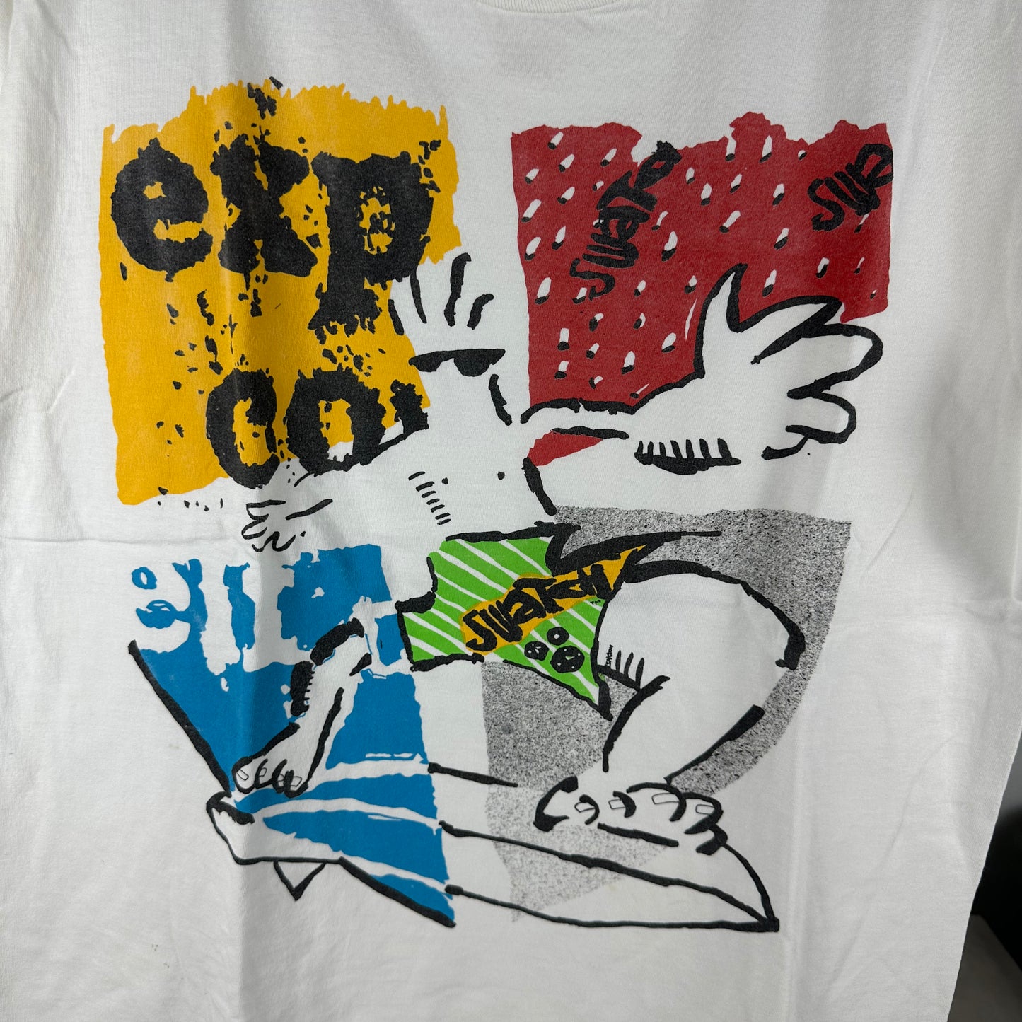 Vintage 90s Swatch Watch Brand Surf Promo Campaign Graphic Single Stitch T-Shirt