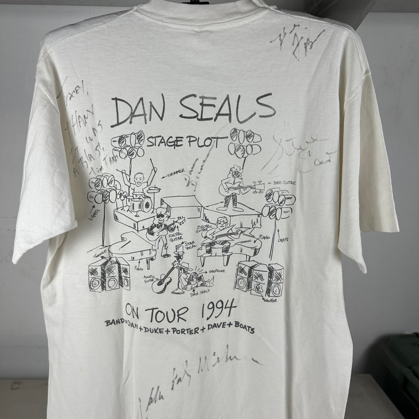 Vintage 1994 Dan Seals On Tour Concert Single Stitch T-Shirt