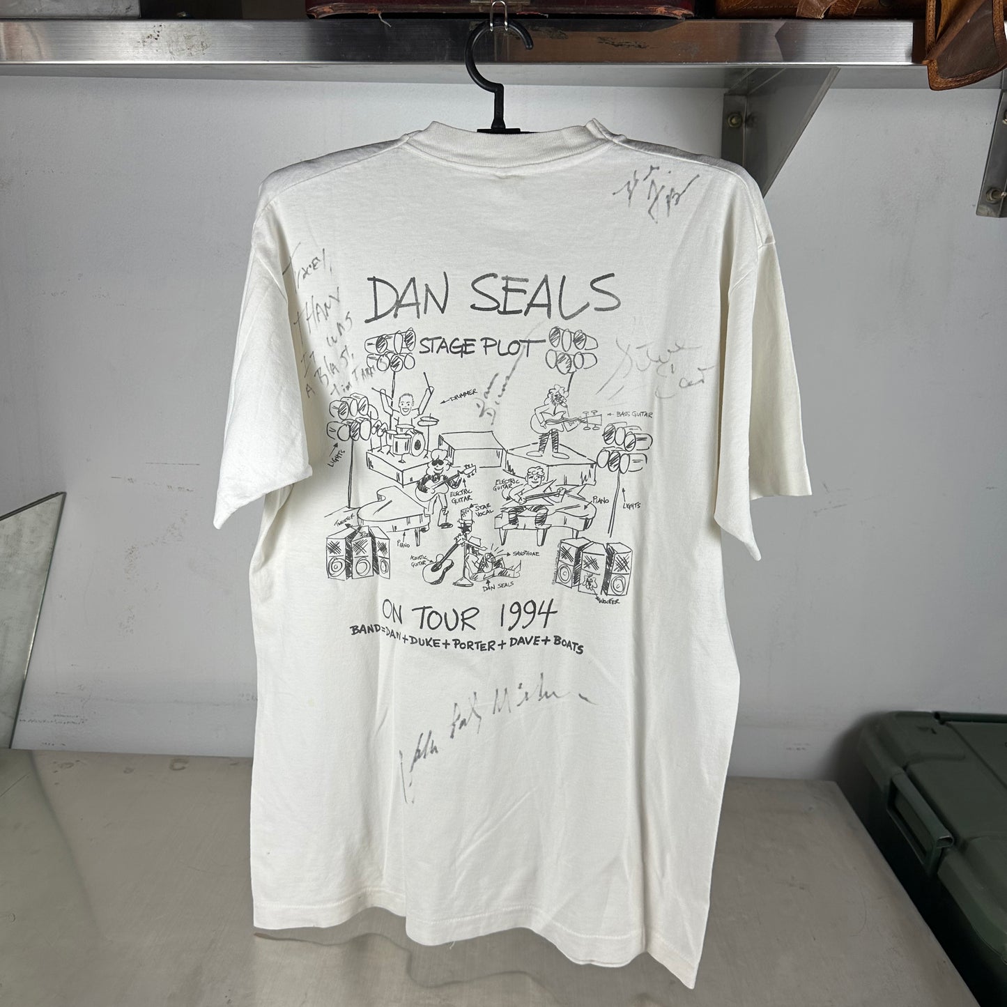 Vintage 1994 Dan Seals On Tour Concert Single Stitch T-Shirt
