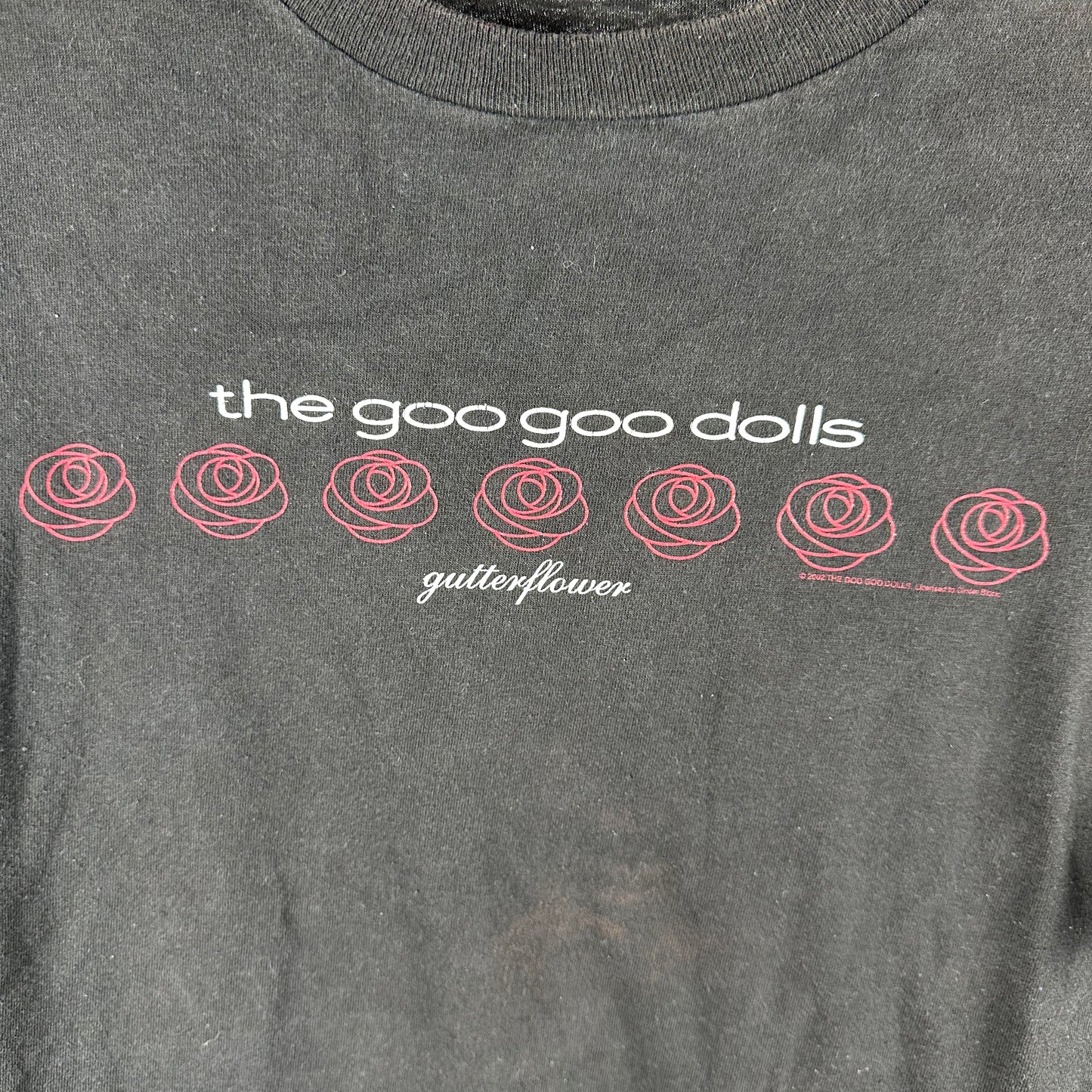 Vintage 2002 The Goo Goo Dolls Gutterflower Rock Band Tour Concert T-Shirt