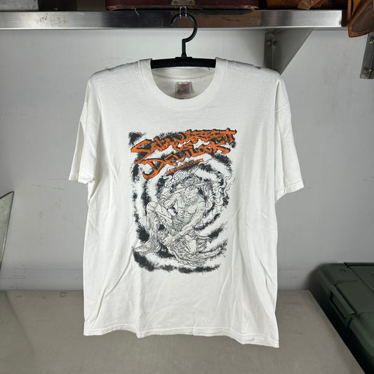 Vintage 1998 Satan Arbeit VS Devilock Hardcore Punk Rock T-Shirt