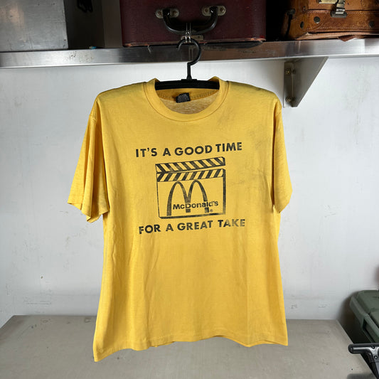 Vintage 80s McDonalds It's A Good Time For a Great Take Single Stitch T-shirt
