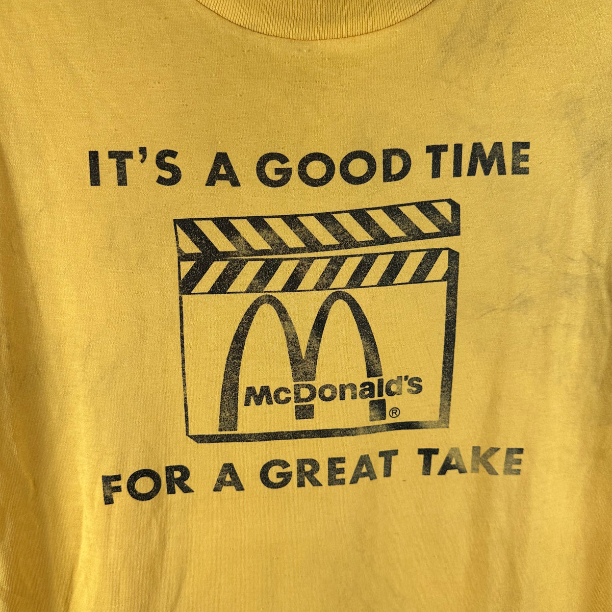 Vintage 80s McDonalds It's A Good Time For a Great Take Single Stitch T-shirt