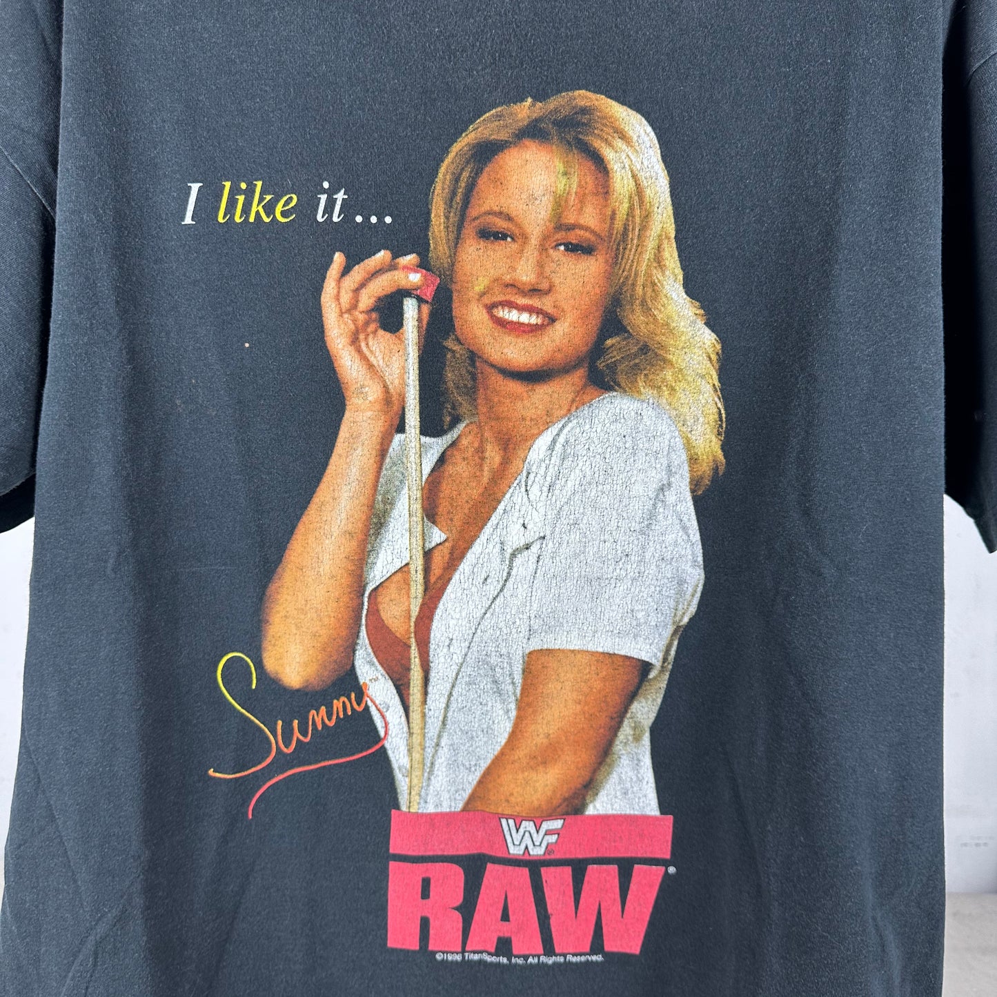 Vintage 1996 Tammy Lynn Sytch Sunny I Like it Raw WWF WWE Wrestling T-Shirt