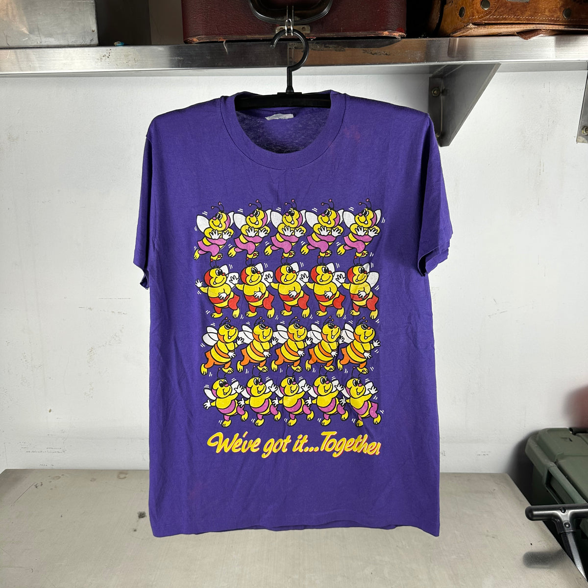 Vintage 90s We've Got It Together Bee Cartoon Graphic Single Stitch T-shirt
