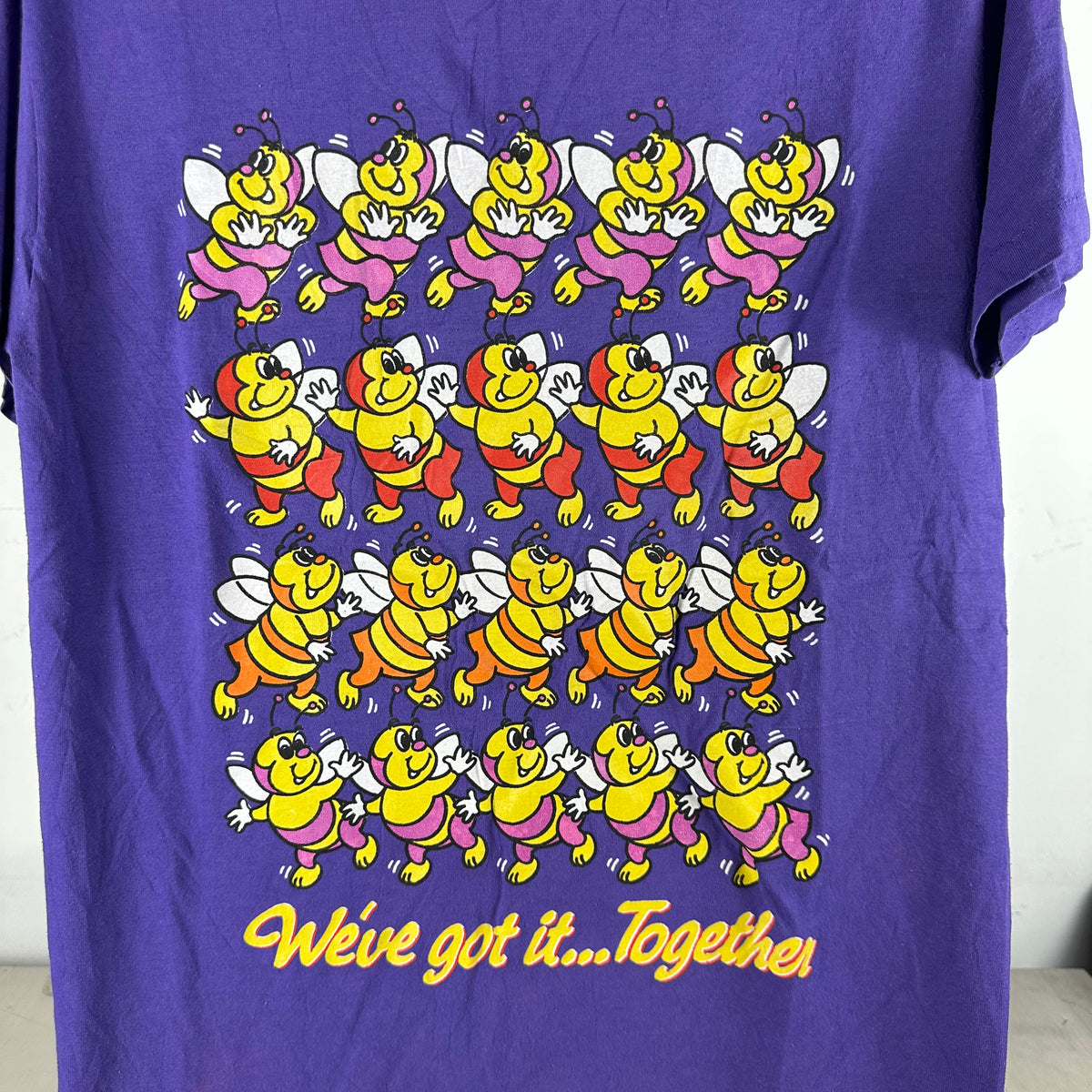 Vintage 90s We've Got It Together Bee Cartoon Graphic Single Stitch T-shirt
