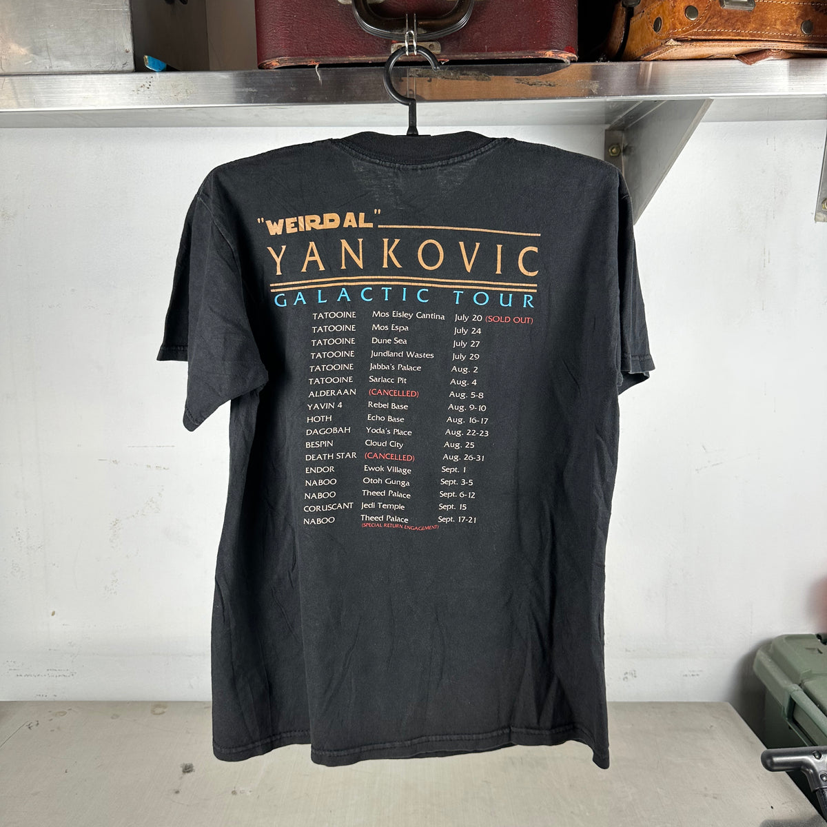 Vintage 90s Weird Al Yankovic Galactic Tour Graphic T-shirt