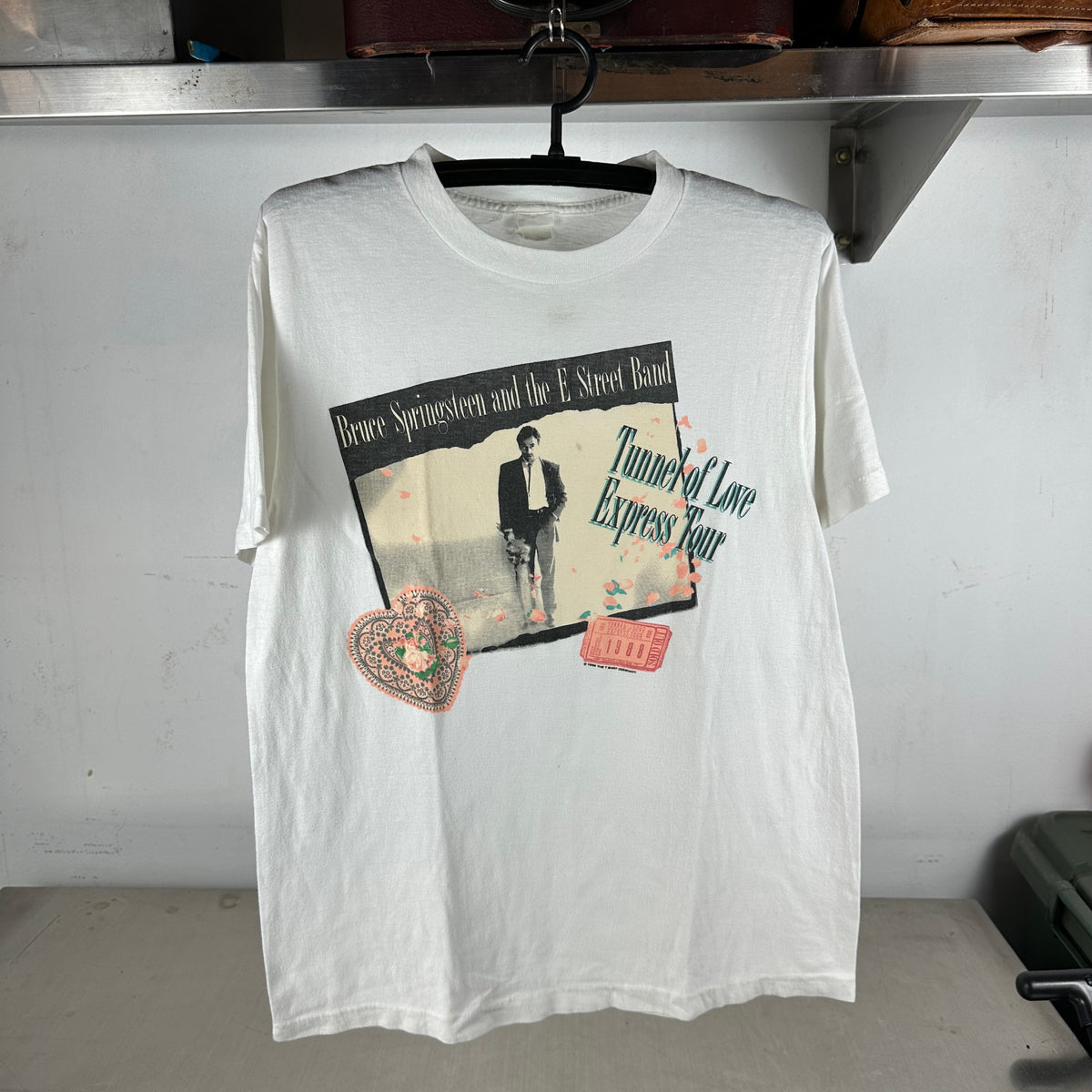 Vintage 1988 Bruce Springsteen &amp; E Street Band Tunnel of Love Express Tour T-shirt
