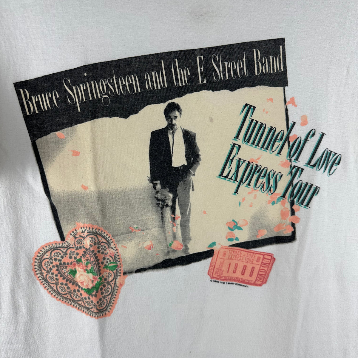Vintage 1988 Bruce Springsteen &amp; E Street Band Tunnel of Love Express Tour T-shirt