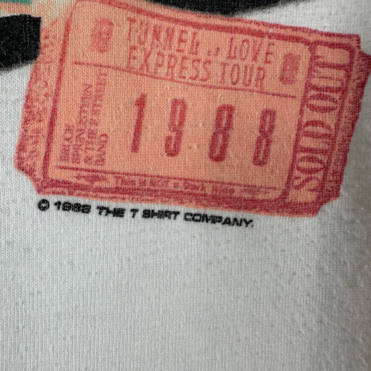 Vintage 1988 Bruce Springsteen &amp; E Street Band Tunnel of Love Express Tour T-shirt