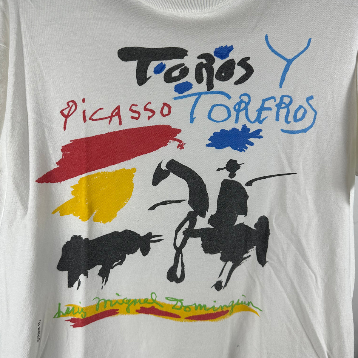 Vintage 1993 Pablo Picasso Toros Y Toreros Art Graphic T-shirt