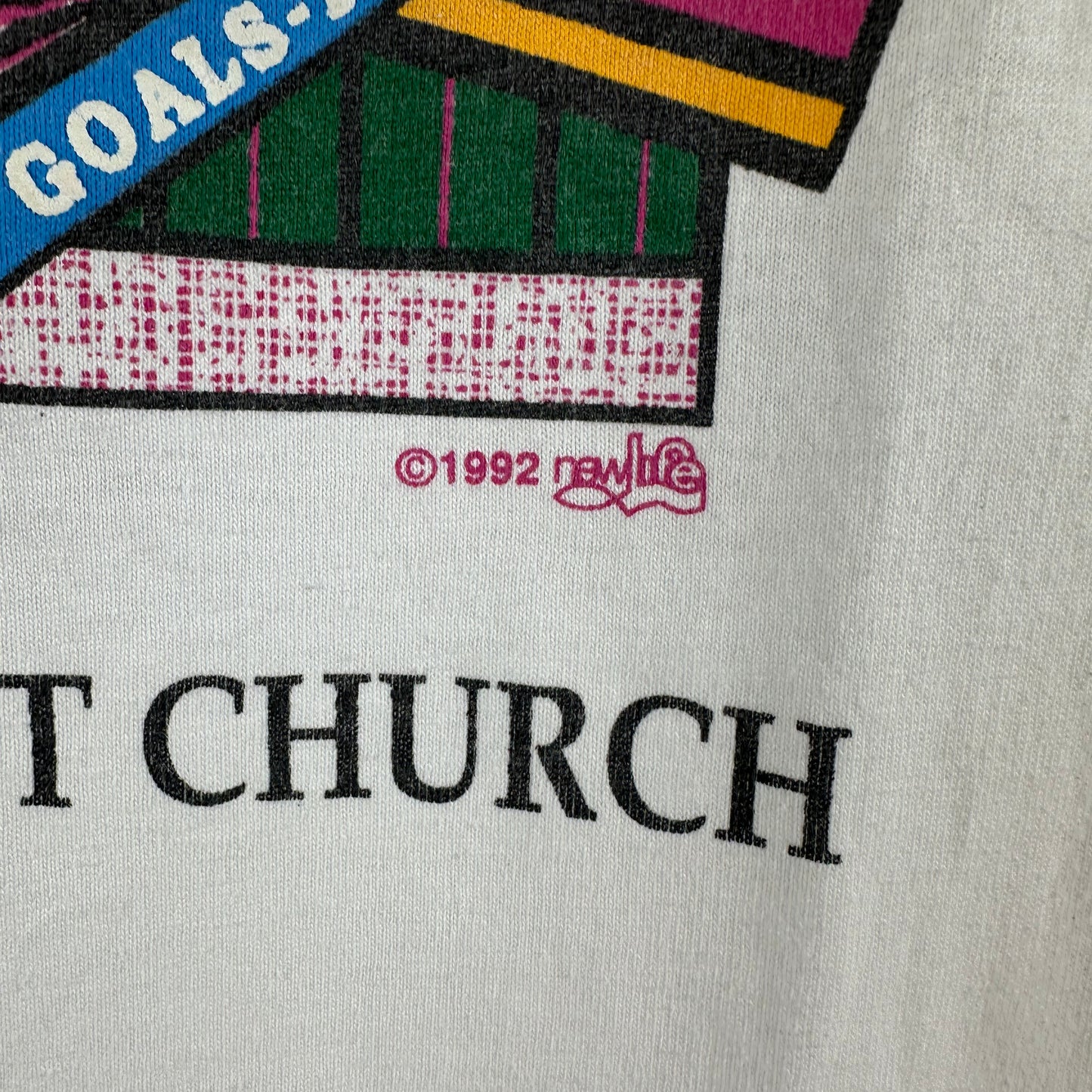 Vintage 1992 Let Jesus be First Religious Graphic Single Stitch T-Shirt