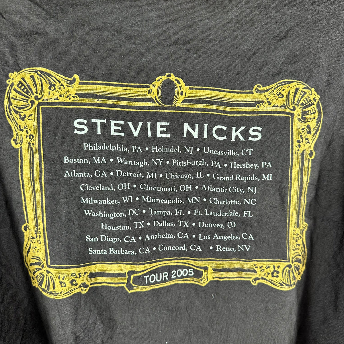 Vintage 2005 Stevie Nicks Leather and Lace Tour Concert T-shirt