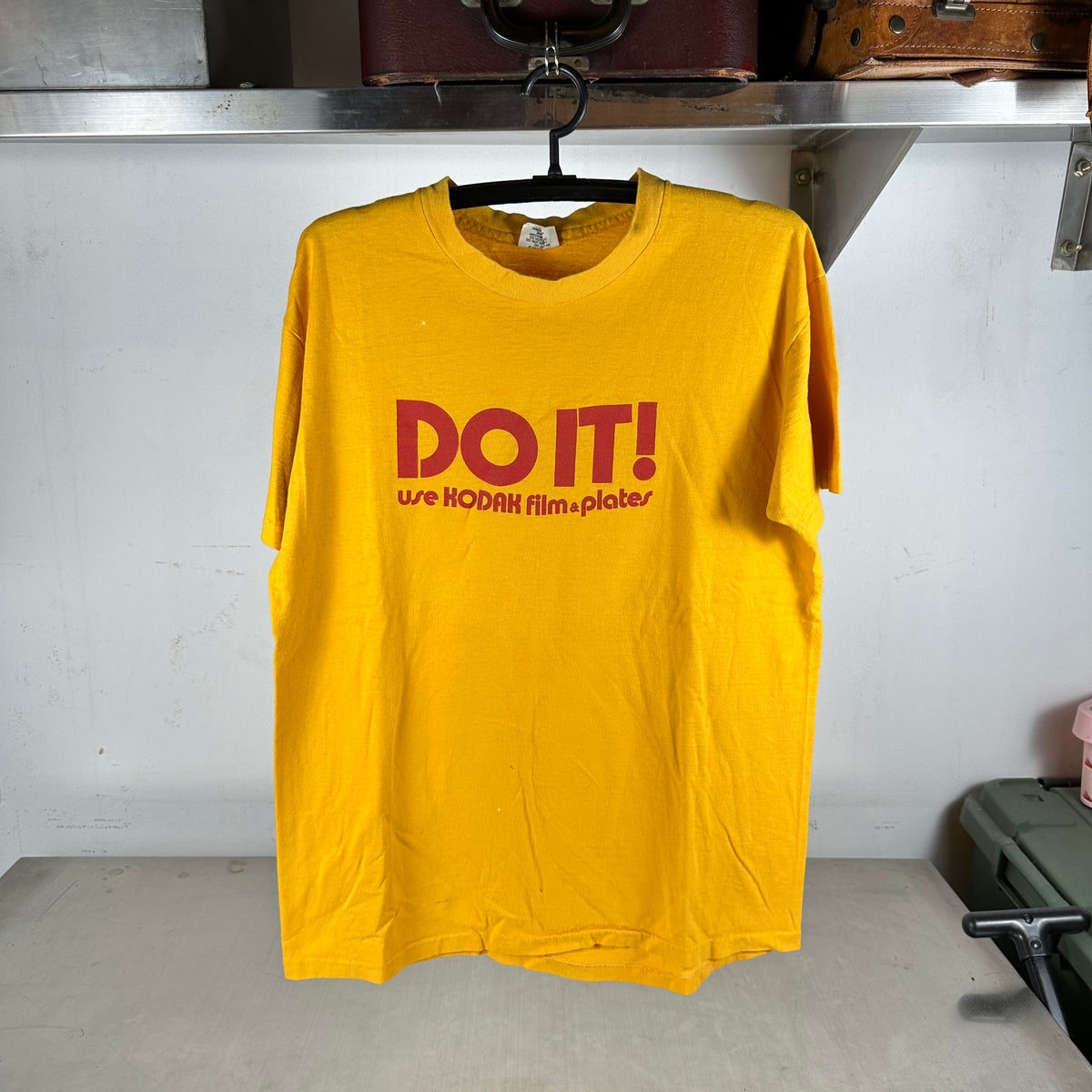 Vintage 80s Do It! Use Kodak Film &amp; Plates Photography Graphic Single Stitch T-shirt