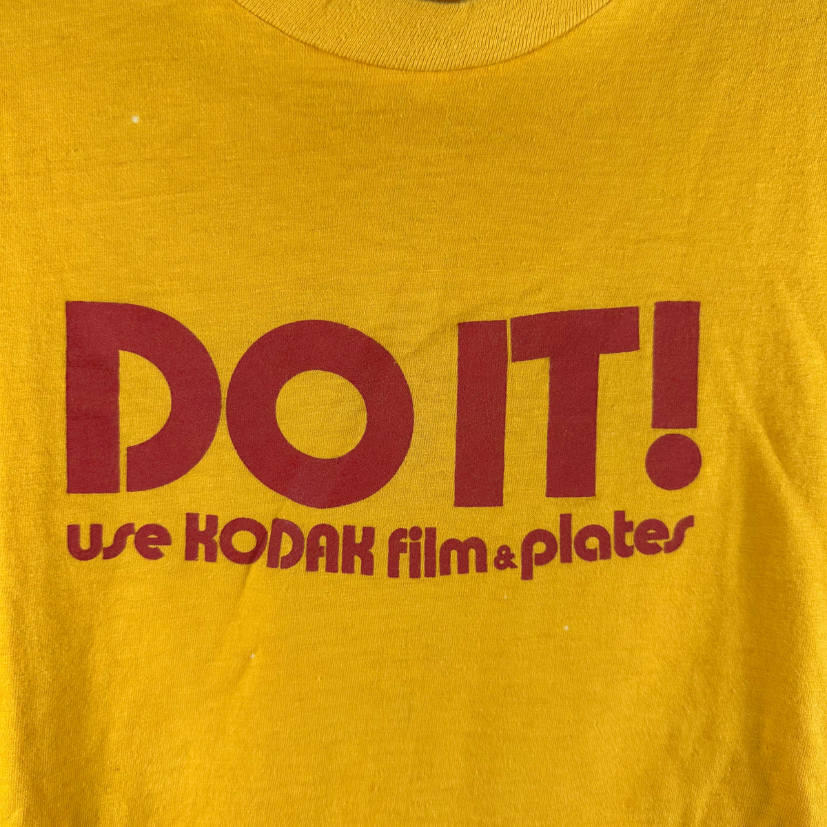 Vintage 80s Do It! Use Kodak Film &amp; Plates Photography Graphic Single Stitch T-shirt