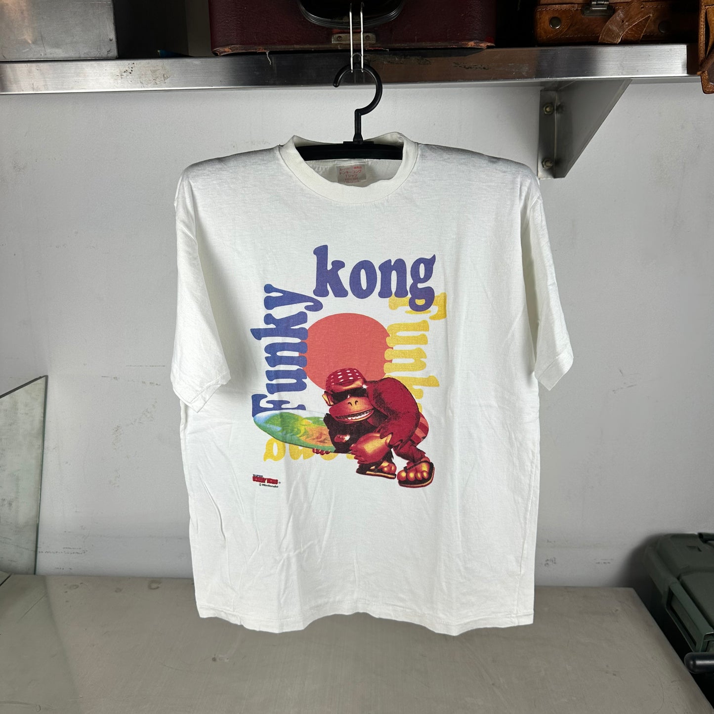 Vintage 90s Nintendo Donkey Kong Funky Kong Video Game Single Stitch T-Shirt