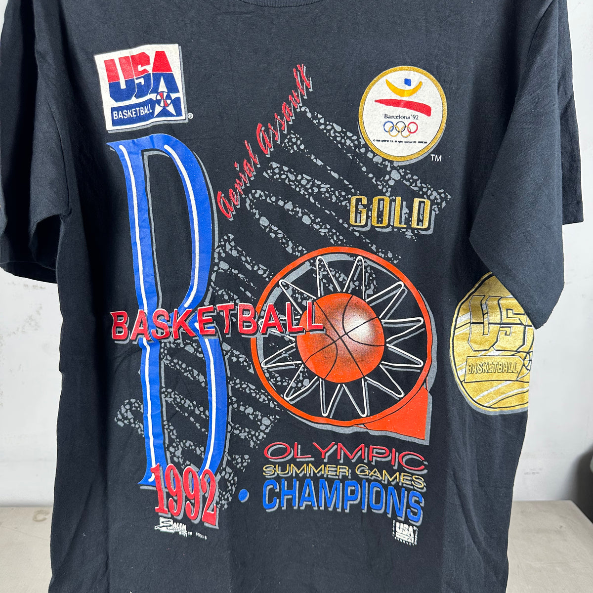 Vintage 1992 USA Basketball Olympic Dream Team Salem Sportswear T-shirt