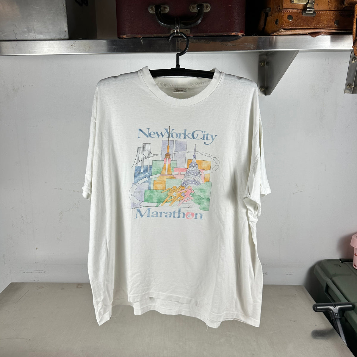 Vintage 1983 NYRR New York City Marathon Running Single Stitch T-shirt