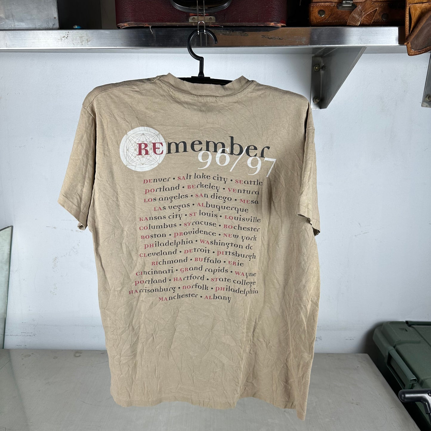 Vintage 1996/97 Rusted Root Remember Tour Concert Single Stitch T-Shirt