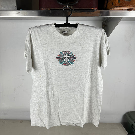 Vintage 90s Nike Street Hockey Artwork Graphic Single Stitch T-shirt