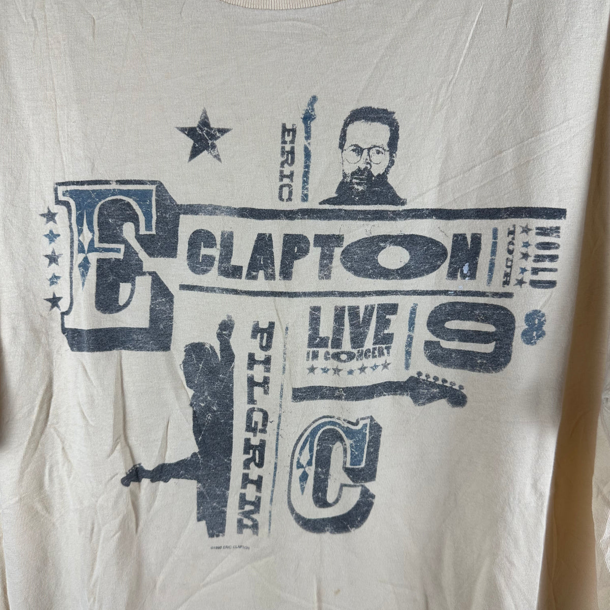 Vintage 1998 Eric Clapton Live in Concert Tour Graphic T-shirt