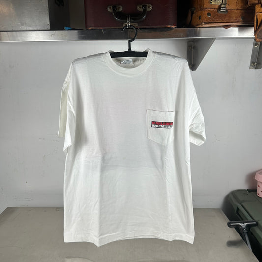 Vintage 1995 Marlboro Cigarettes Unlimited Pocket Promo Single Stitch T-shirt