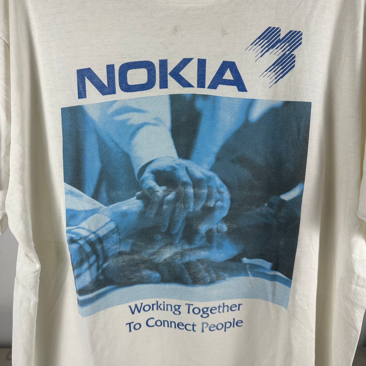 Vintage 90s Nokia Working Together to Connect People Promo Single Stitch T-shirt