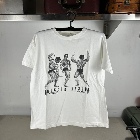 Vintage 90s Muscle Beach Venice California Graphic Single Stitch T-shirt