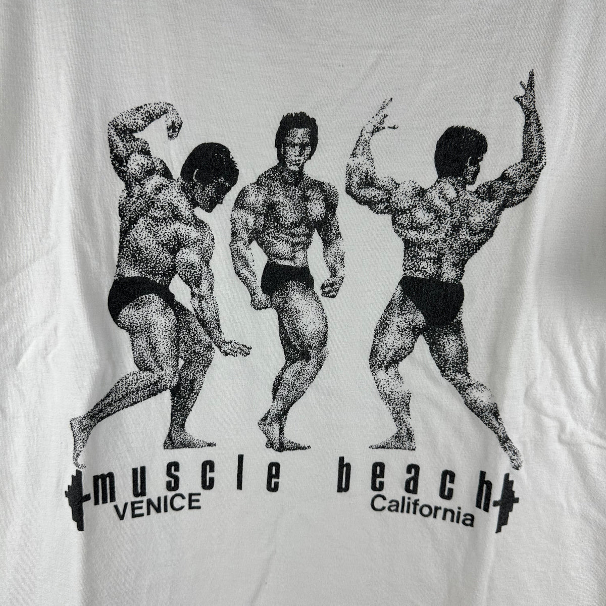 Vintage 90s Muscle Beach Venice California Graphic Single Stitch T-shirt