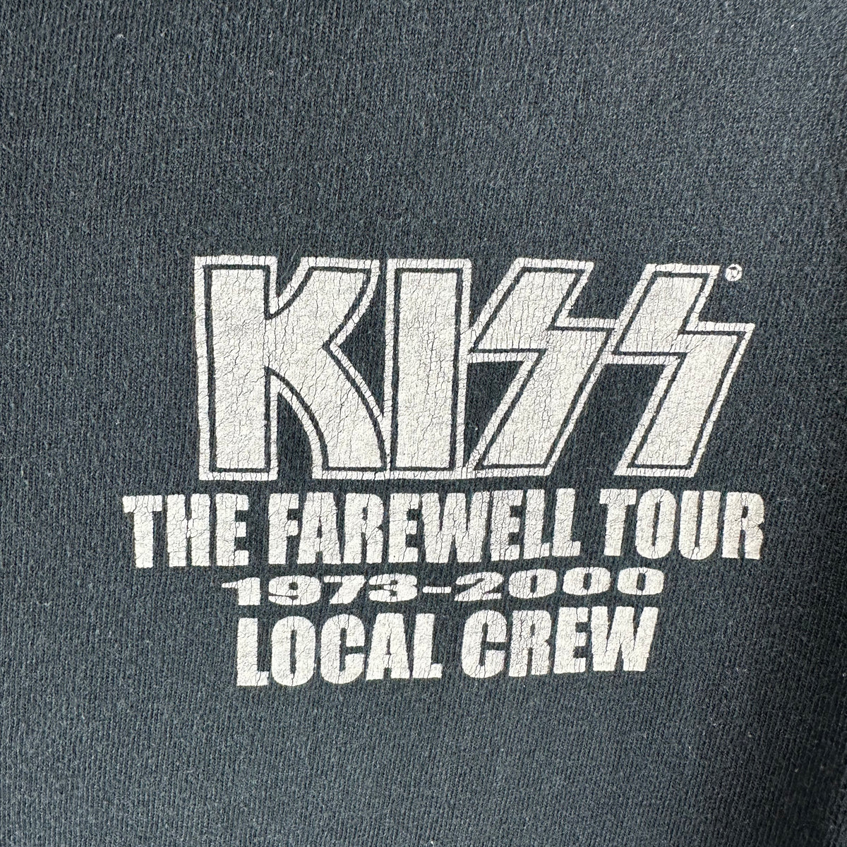 Vintage 2000 Kiss The Farewell Tour Local Crew Single Stitch T-shirt