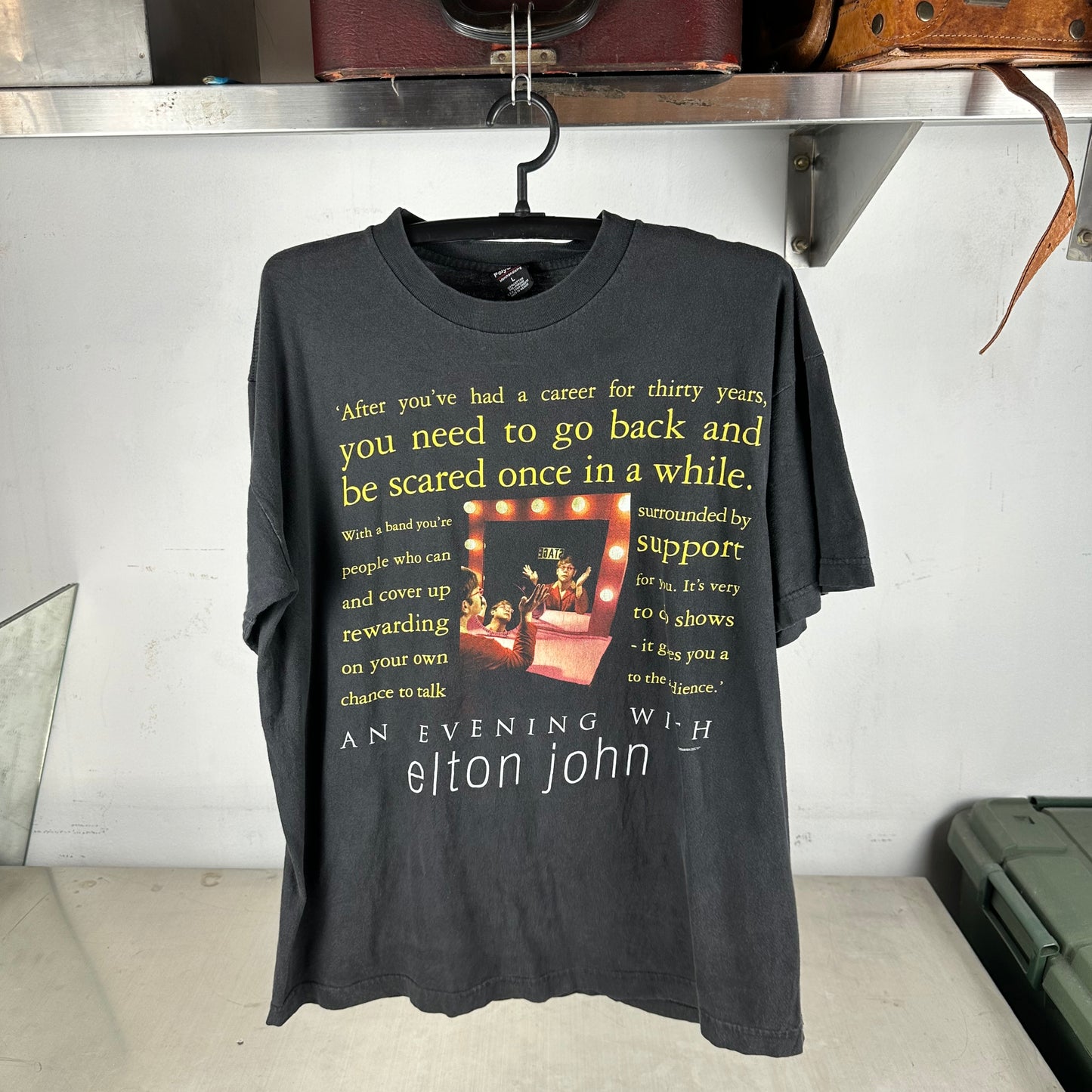 Vintage 90s An Evening with Elton John Tour Concert T-Shirt