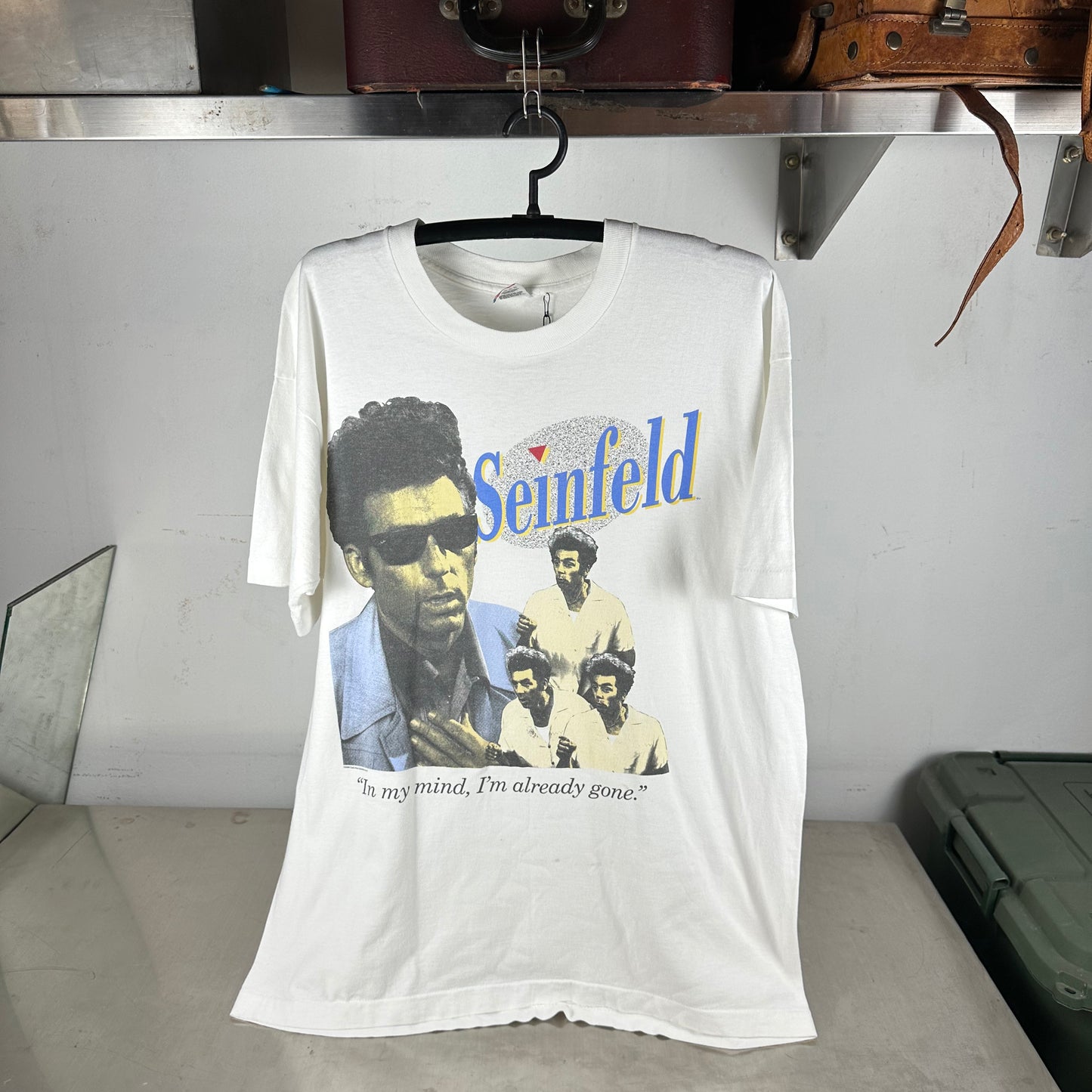 Vintage 1993 Kramer Seinfeld In My Mind, I'm Already Gone TV Show T-Shirt