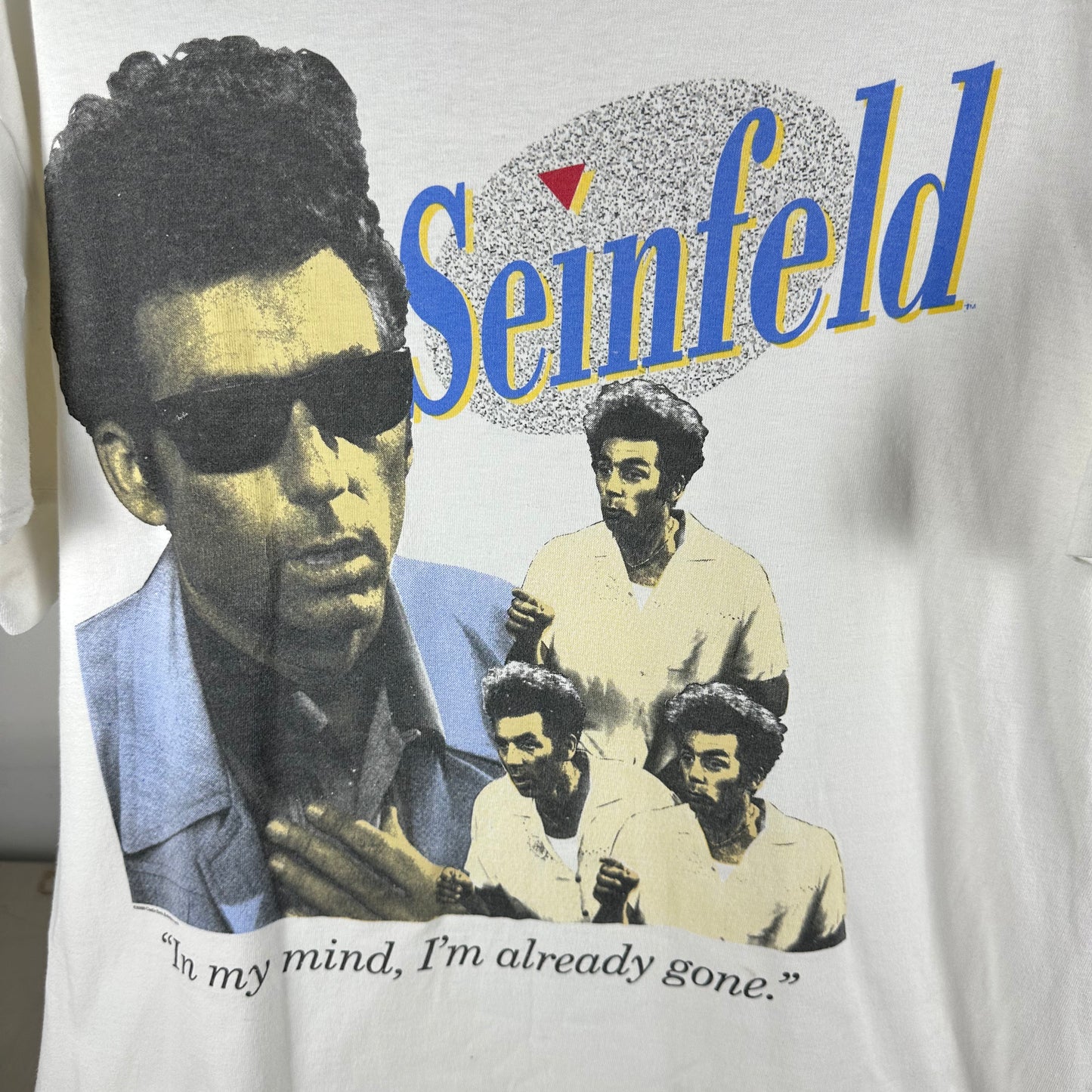 Vintage 1993 Kramer Seinfeld In My Mind, I'm Already Gone TV Show T-Shirt