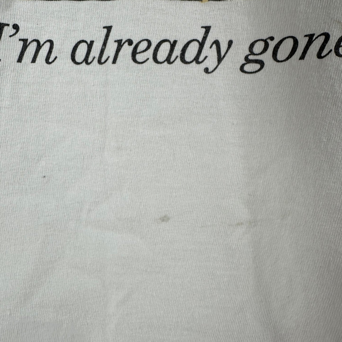 Vintage 1993 Kramer Seinfeld In My Mind, I'm Already Gone TV Show T-Shirt