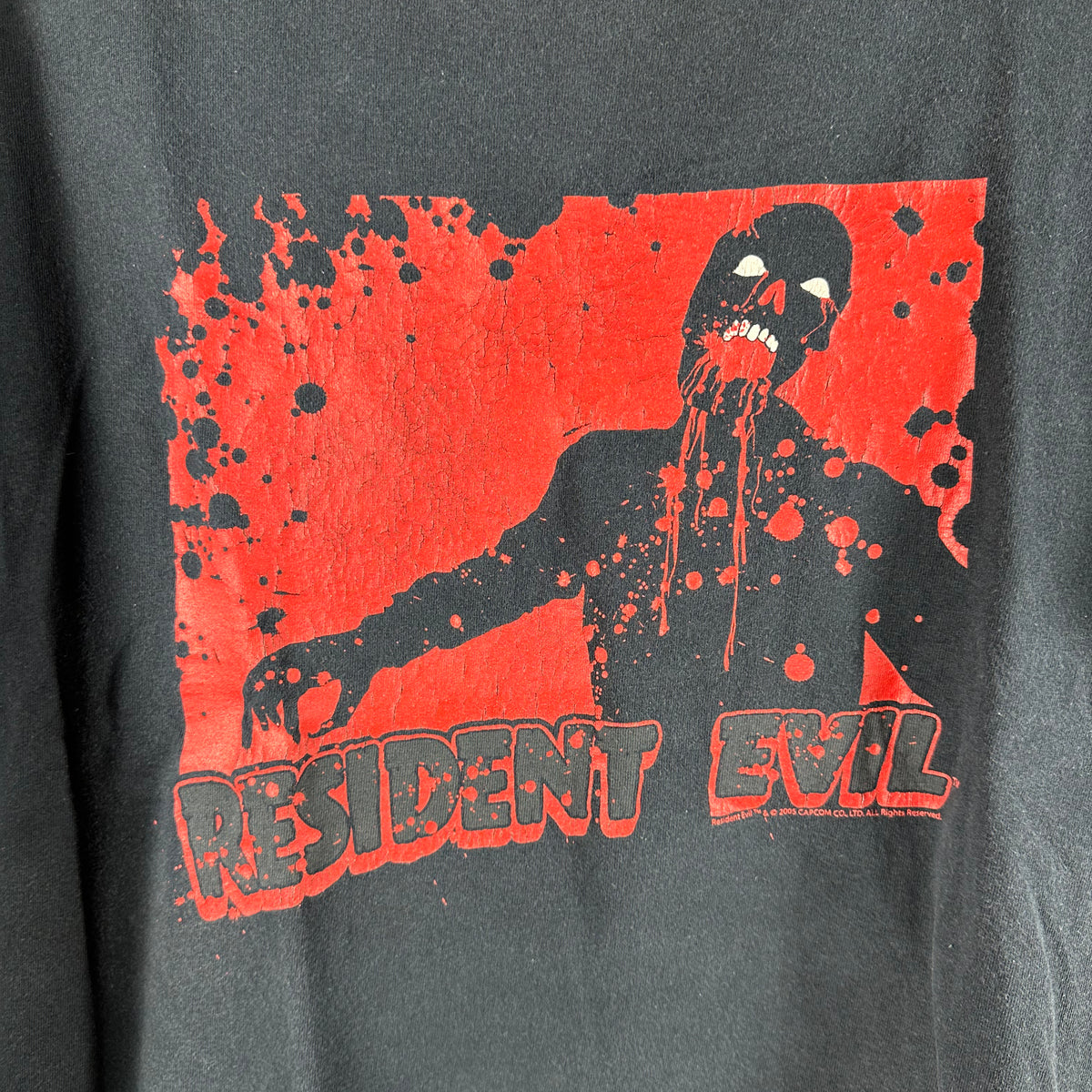 Vintage 2005 Resident Evil Capcom Video Game Promo Graphic T-shirt