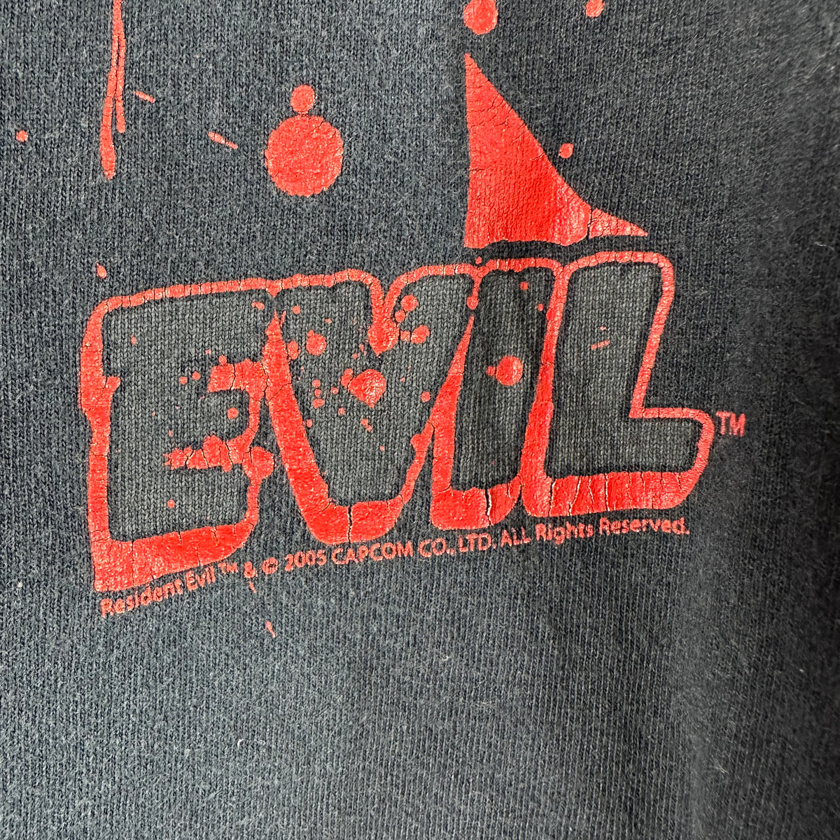 Vintage 2005 Resident Evil Capcom Video Game Promo Graphic T-shirt