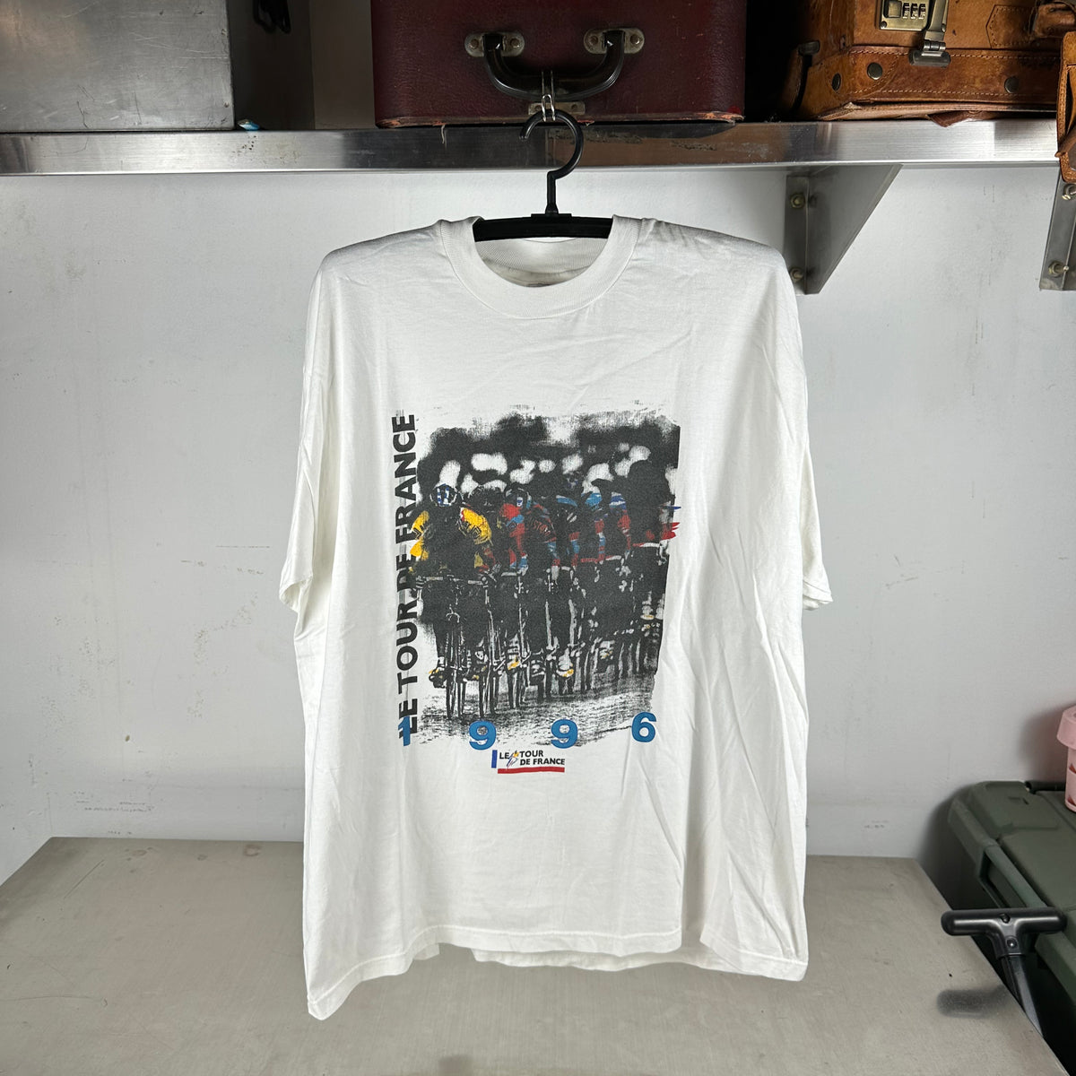 Vintage 1996 Tour De France Cycling Race Graphic Promo T-shirt