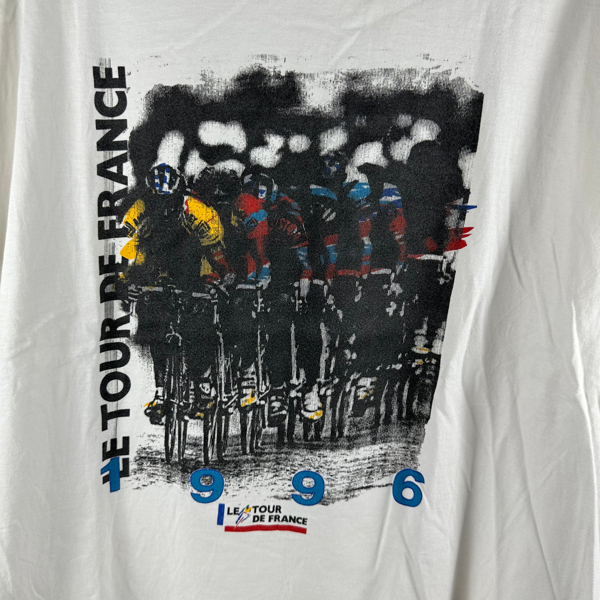 Vintage 1996 Tour De France Cycling Race Graphic Promo T-shirt