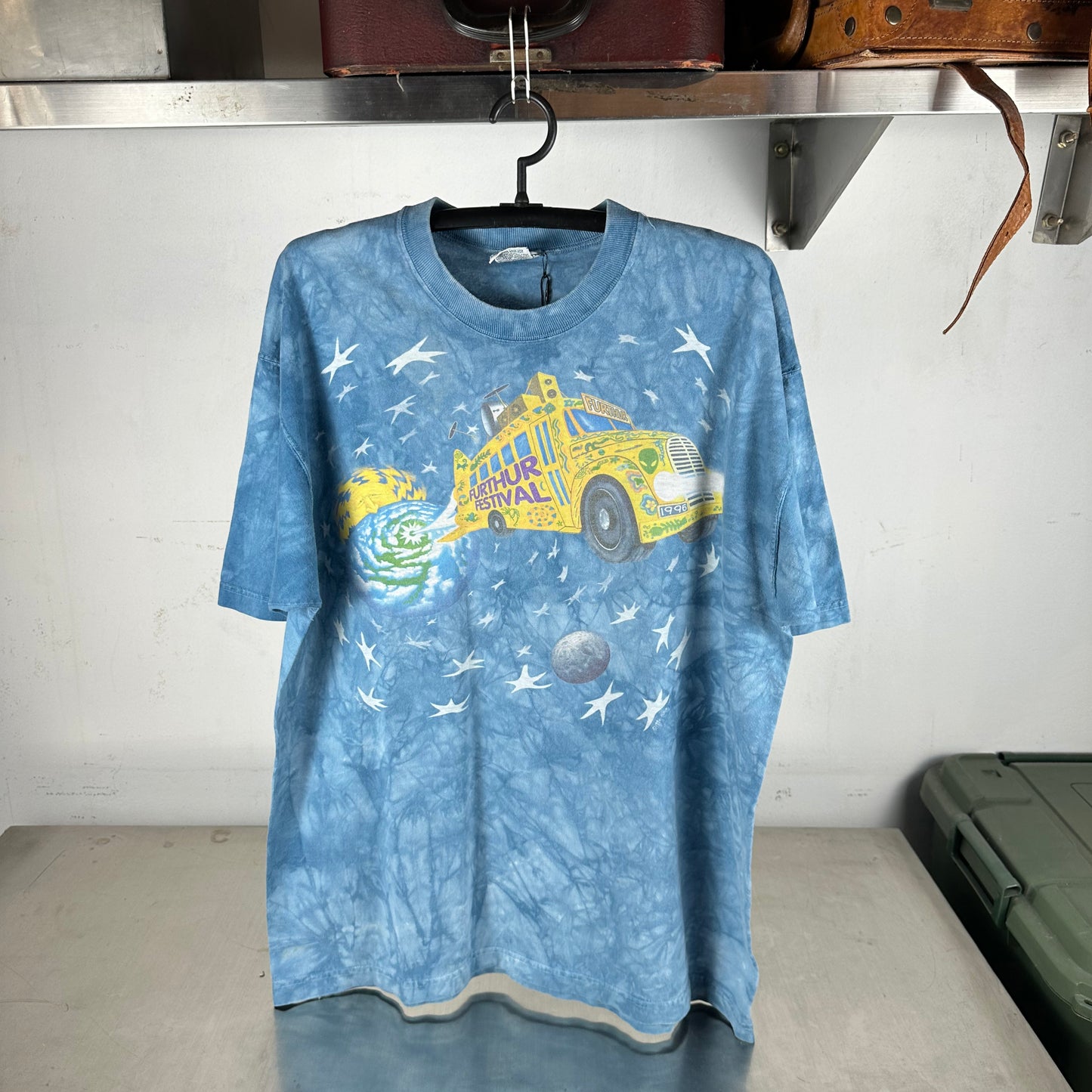 Vintage 1996 Furthur Festival Grateful Dead Liquid Blue T-Shirt