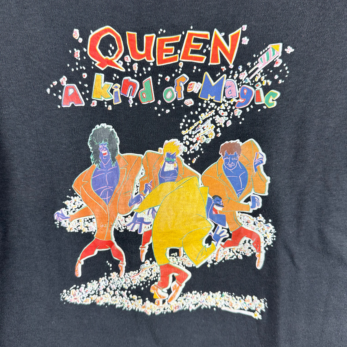 Vintage 80s Queen A Kind of Magic Rock Band Single Stitch T-shirt