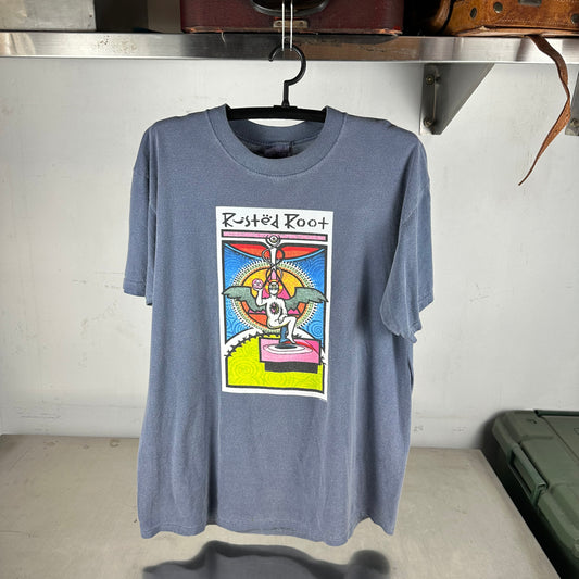 Vintage 1999 Rusted Root Tour Concert Rock Band T-Shirt
